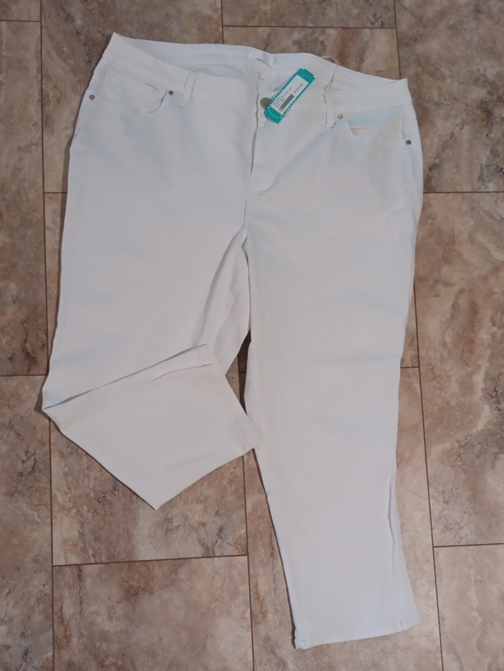1822 Denim White Jeans